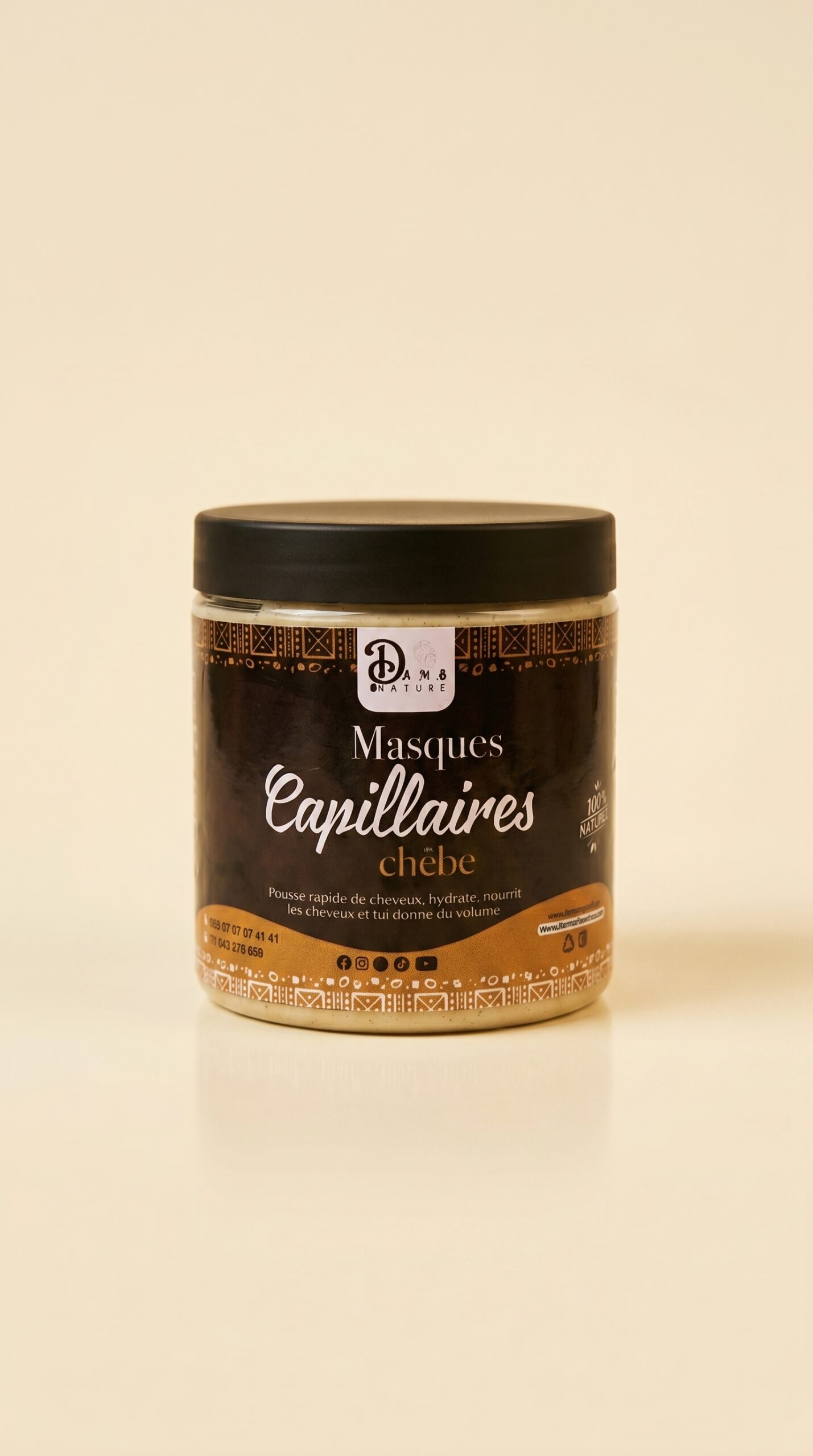 Masque capillaire au chebe